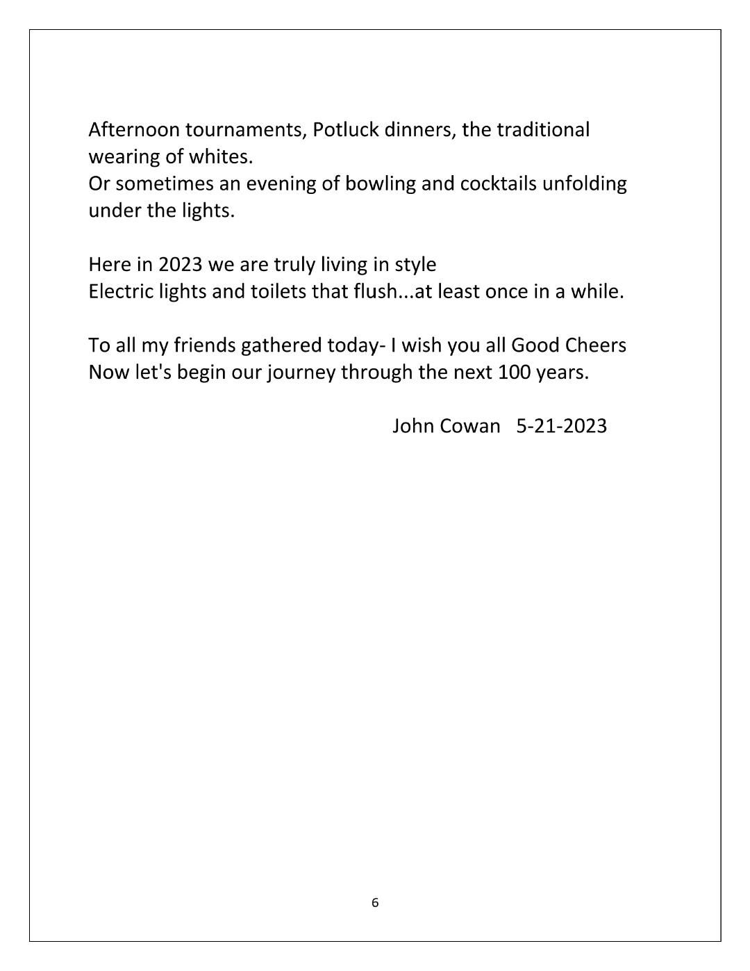 Exactly One Hundred Years